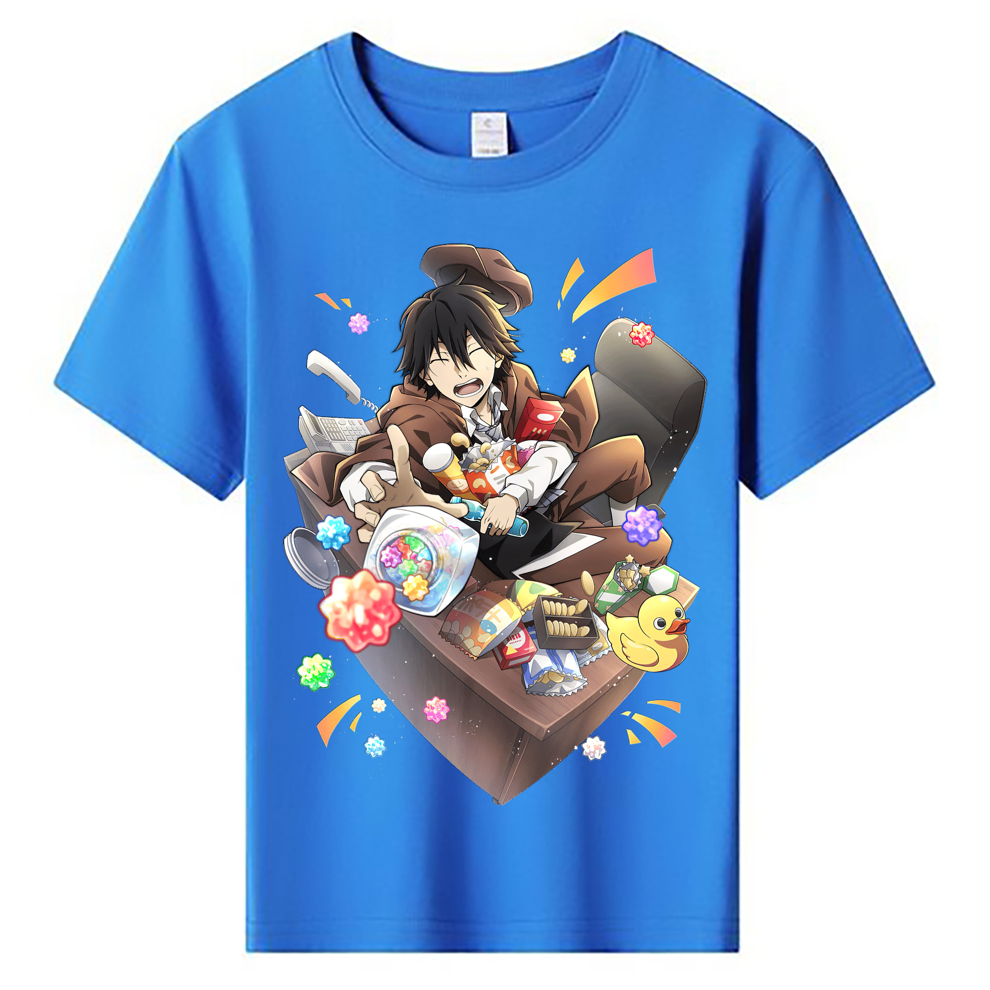 （画像用） 文豪ストレイドッグス Bungo Stray Dogs 綿100％キッズTシャツ（フロントプリント）